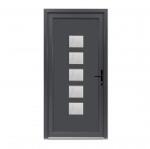 Bastion Usa exterior PVC MIA, 980x2000 mm, deschidere dreapta, gri antracit