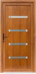 Bastion Usa exterior PVC MOSS, profil Klass, 980x2000 mm, deschidere stanga, alb stejar auriu