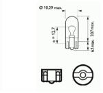 SCT Bec Soclu Sticla 12V W5W Set 20 Buc Sct (202112)
