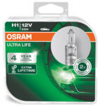 OSRAM Set 2 Becuri 12V H1 55 W Ultra Life Osram (64150ULT DUO)