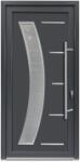 Bastion Usa exterior PVC GALIA, 980x2000 mm, deschidere dreapta, alb interior-gri antracit exterior, maner spatial