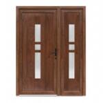 Bastion Usa exterior dubla PVC GISELA, 1400x2050 mm, deschidere dreapta, nuc