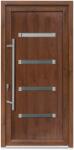 Bastion Usa exterior PVC MOSS, 980x2000 mm, deschidere stanga, nuc, maner spatial