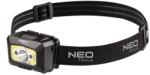 NEO TOOLS Lanterna de cap reincarcabila USB 250lm COB LED, cu senzor de miscare (13195781)