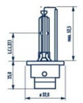 NARVA Bec Xenon 85v D2s 4000 K Narva (84002)