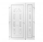 Bastion Usa exterior dubla PVC MAGNOLIA, 1400x2050 mm, deschidere stanga, alb