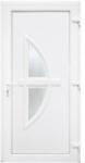 Bastion Usa Intrare Mentha, PVC, profil 70 mm, 5 camere, 980x2000 mm, deschidere dreapta privit din interior, Alb