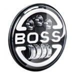 AMiO Lampa Suplimentara LED pentru Vehicule Off-Road, ATV, SSV, cu inscriptie "BOSS" si functii: Faza Lunga, Faza Scurta, Semnalizare, Pozitie, tensiune alimentare 9 - 36V, diametru Ø170 mm (AVX-AM03625)