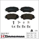 ZIMMERMANN Set placute frana ZIMMERMANN 26620.180. 2 (26620.180.2)