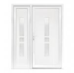 Bastion Usa exterior dubla PVC GISELA, 1400x2050 mm, deschidere stanga, alb
