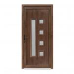 Bastion Usa exterior PVC DAFINA, 980x2000 mm, deschidere stanga, alb interior-nuc exterior