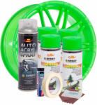 AVEX Kit complet reparatie si vopsire jante culoare Verde Fluorescent, V4 (AVX-KVJ-VFV4) - vagauto