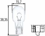 HELLA Bec Hella W16W 12V 16W W2, 1x9, 5 d (10294782)