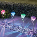 AVEX Lampa Solara estetica exterioara de gradina RGB LED tip "lampadar (AVX-ZD50A)