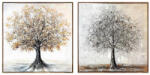 AdTrend Set 2 tablouri decorative olegrafie pe panza Copaci 2 x 80 x 80 cm (119612)
