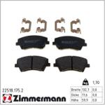 ZIMMERMANN Set placute frana ZIMMERMANN 22518.175. 2 (22518.175.2)