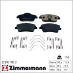 ZIMMERMANN Set placute frana ZIMMERMANN 22997.185. 2 (22997.185.2)