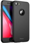 iPaky Husa Apple iPhone 8 Plus IPAKY Full Cover 360 Negru + Folie Cadou (00929)
