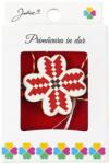 Flippy Martisor Brosa Mica in Cutie, Jolie, Dimensiune Brosa 2, 5-3 cm, Material Metal, Model Trifoi Traditional, Multicolor (134754)