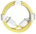 Flippy Cablu de Date Universal, Flippy, Incarcare Rapida, Type-C to Type-C Compatibil cu Telefon sau Tableta, Cablu de Incarcare Impletit din Nailon, 1 m, Galben (162389)