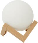 Flippy Lampa de veghe in forma de luna 3D Moon Light Alb Rece, alimentare baterii, stand plastic inclus, 8 cm, Flippy (123062)