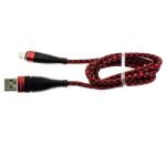 Flippy Cablu Date/Incarcare 3A micro USB 1 m X119 Blister, Rosu/Negru (12886)