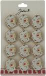 Flippy Set 12 Brose Martisor pentru Copii, Jolie, Model Oita Dansatoare, Alb (128231)