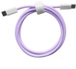 Flippy Cablu de Date Universal, Flippy, Incarcare Rapida, Type-C to Type-C Compatibil cu Telefon sau Tableta, Cablu de Incarcare Impletit din Nailon, 1 m, Mov (162379)