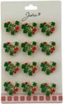 Flippy Set 12 Brose Martisor Primavara, Jolie, Model Inima Impodobita cu Trifoi si Buburuza, Verde (128317)