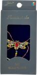 Flippy Martisor Brosa Placata cu Aur 24K, Jolie, Dimensiune Brosa 2-3 cm, Model Libelula cu Pietre, Multicolor (134818)