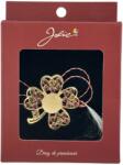 Jolie Brosa Vintage, Jolie, Material Metal, Ambalaj Carton, Dimensiune Brosa Aproximativ 4-6 cm, Model Trifoi cu Patru Foi, Auriu (165150)