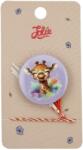 Flippy Martisor cu Brosa pentru copii, Jolie, Material Metal, Ambalaj Carton cu Design, Model Girafa, Mov multicolor (165704)