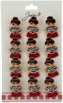 Flippy Set 12 Brose Martisor Primavara, Jolie, Model Fata, Mesaj Din Toata Inima, Multicolor (128267)