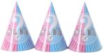 Flippy Set 6 Coifuri Gender Reveal, Flippy, Girl or Boy, din Carton, 20 x 14 cm, Roz/Albastru (130475)