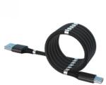 Flippy Cablu de incarcare rapida, Flippy, Type C, cu absorbtie magnetica, 1 m, Negru (124294)