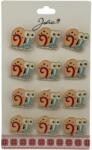 Flippy Set 12 Brose Martisor pentru Copii, Jolie, Model Melc, Multicolor (128233)