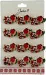 Flippy Set 12 Brose Martisor pentru Copii, Jolie, Model Buburuza pe Flori, Rosu (128212)