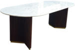 Invicta interior Masa de dining GATSBY din lemn de mango si blat din marmura, 240 cm (45829)