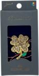 Flippy Martisor Brosa Placata cu Aur 24K, Jolie, Dimensiune Brosa 2-3 cm, Model Trifoi cu Patru Foi, Auriu (134825)