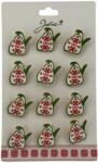 Flippy Set 12 Brose Martisor pentru Copii, Jolie, Model Ghiocel cu Motiv Traditional, Multicolor (128207)