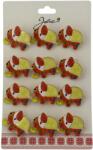 Flippy Set 12 Brose Martisor pentru Copii, Jolie, Model Elefant cu Design, Multicolor (128239)