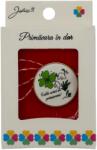 Jolie Martisor Brosa Mica in Cutie, Jolie, Design cu Mesaj, Dimensiune 2.5-3 cm, Material Metal, Model Rotund Trifoi/Flori (164935)