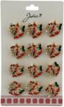 Flippy Set 12 Brose Martisor Primavara, Jolie, Model Fluture Rosu (134008)