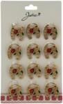 Flippy Set 12 Brose Martisor Primavara, Jolie, Model Potcoava cu Buburuza si Ghiocel (128309)