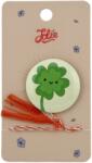 Flippy Martisor cu Brosa pentru copii, Jolie, Material Metal, Ambalaj Carton cu Design, Model Trifoi, Verde deschis (165705)