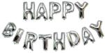 Flippy Set baloane folie Flippy, Happy Birthday, 40 cm, argintiu (125299)