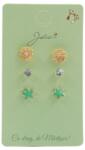 Jolie Set 3 Perechi Cercei Floare, Stea, Piatra (114635)