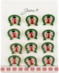 Flippy Brose Martisor, Jolie, Set 12 Bucati, Model Buburuza In Potcoava, Metal, 3 cm, Multicolor (134048)