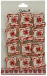Flippy Set 12 Brose Martisor Primavara, Jolie, Model Papirus, cu Mesaj Mult Noroc (128298)