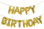 Flippy Set 13 Baloane Folie, Flippy, Tip Ghirlanda, Model Happy Birthday, 40 cm, Auriu (124735)
